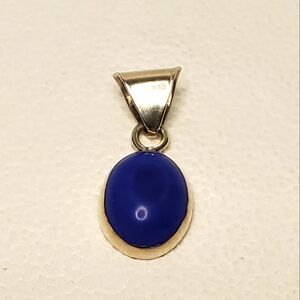 Vtg. Blue Lapis Pendant